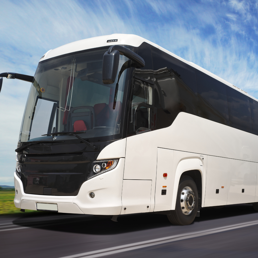A large bus
